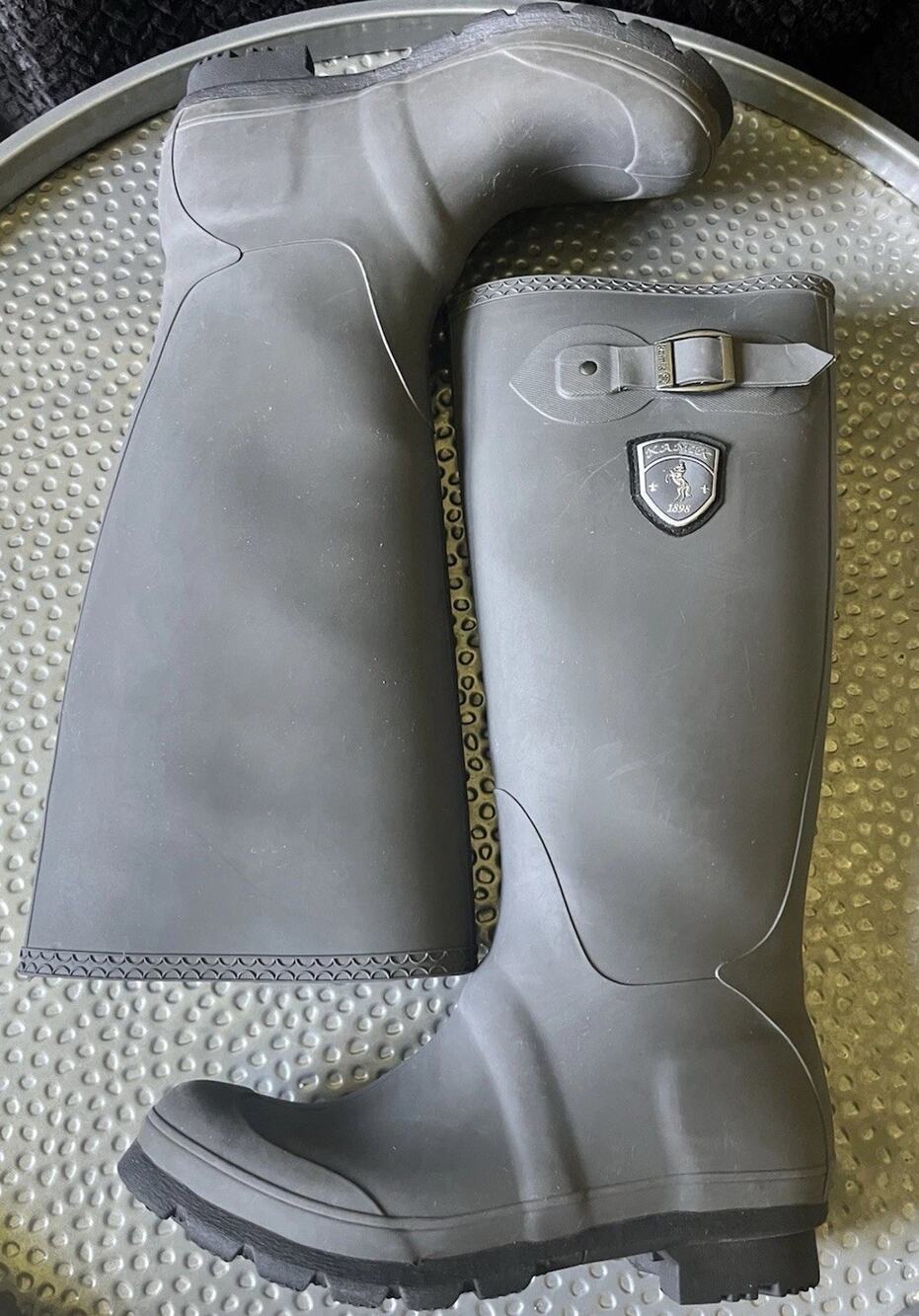 Women's Kamik Riding Rain Boots Gray Size 8